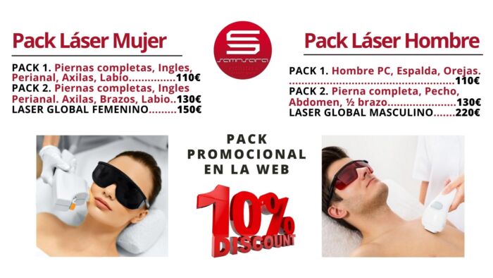 Pack 1 Láser Mujer